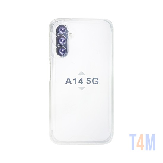 Funda de Silicona Dura con Marco de Cámara para Samsung Galaxy A14 4G/5G Transparente